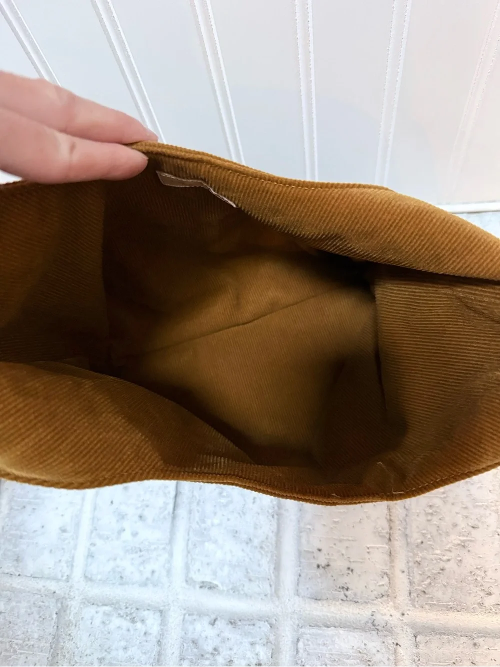 Merit The Signature Makeup Bag | Corduroy Tie Top Pouch